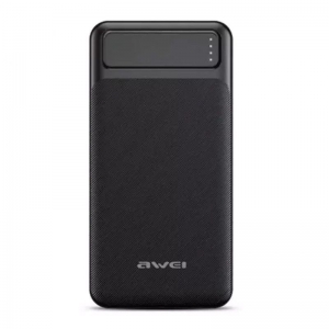 POWER BANK AWEI PORT 10000MAH 2.1A OP:2XUSB PORT IN:TYPE-C/MICRO WITH LED INDICA
